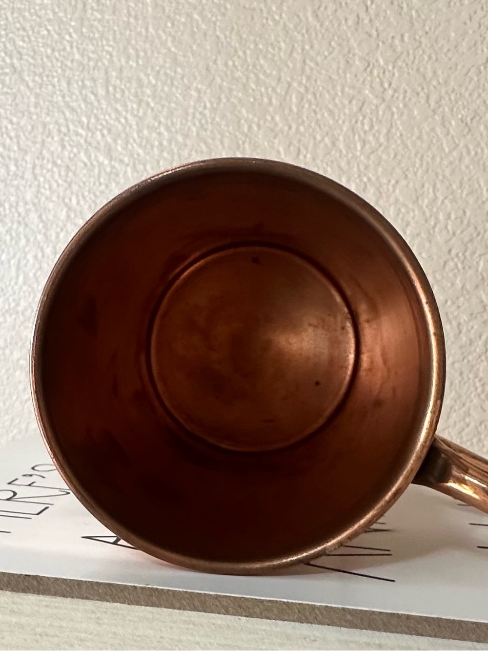 Title:
100% Solid Copper White Star Line Logo Mug Handcrafted Vintage Style - Picture 9 of 10